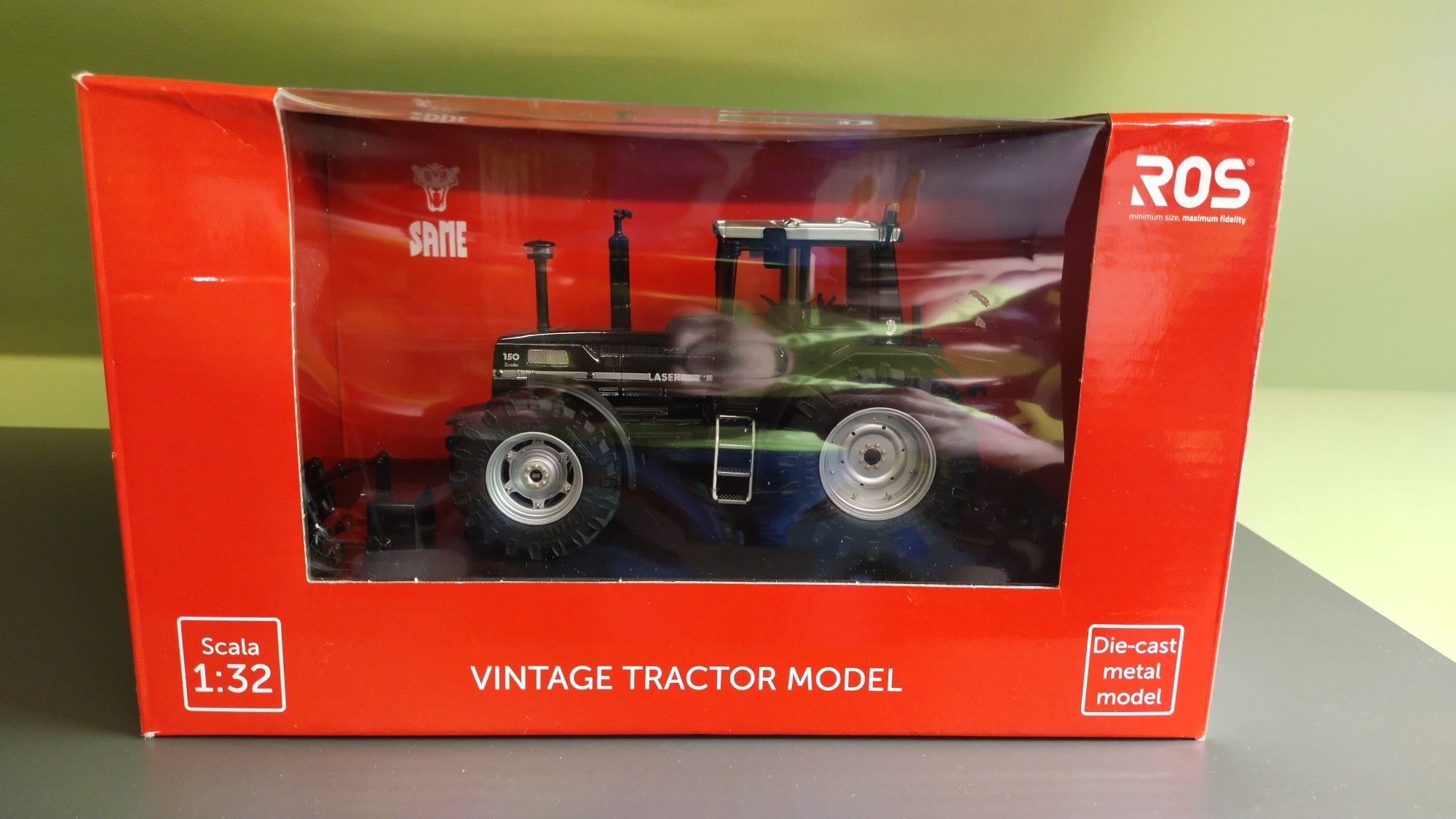 Traktor Same Laser 150 Black Ros 1:32  jak siku britains