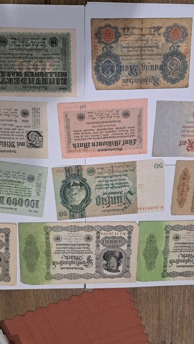 50-G zestaw 12 banknotów Niemieckich