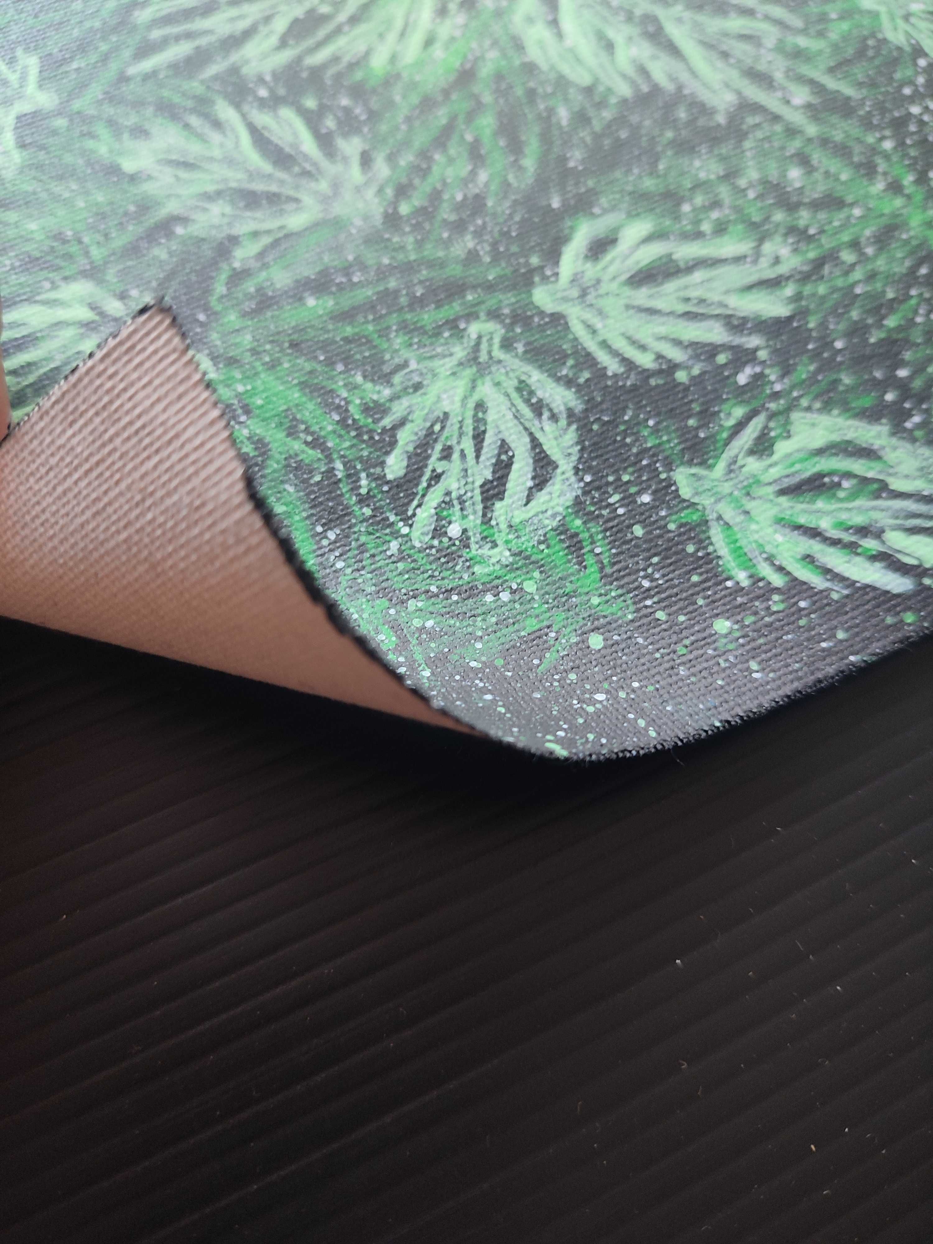 Abstrakcja | Obrazy | Tryptyk | "GALAXY OF LEAVES"