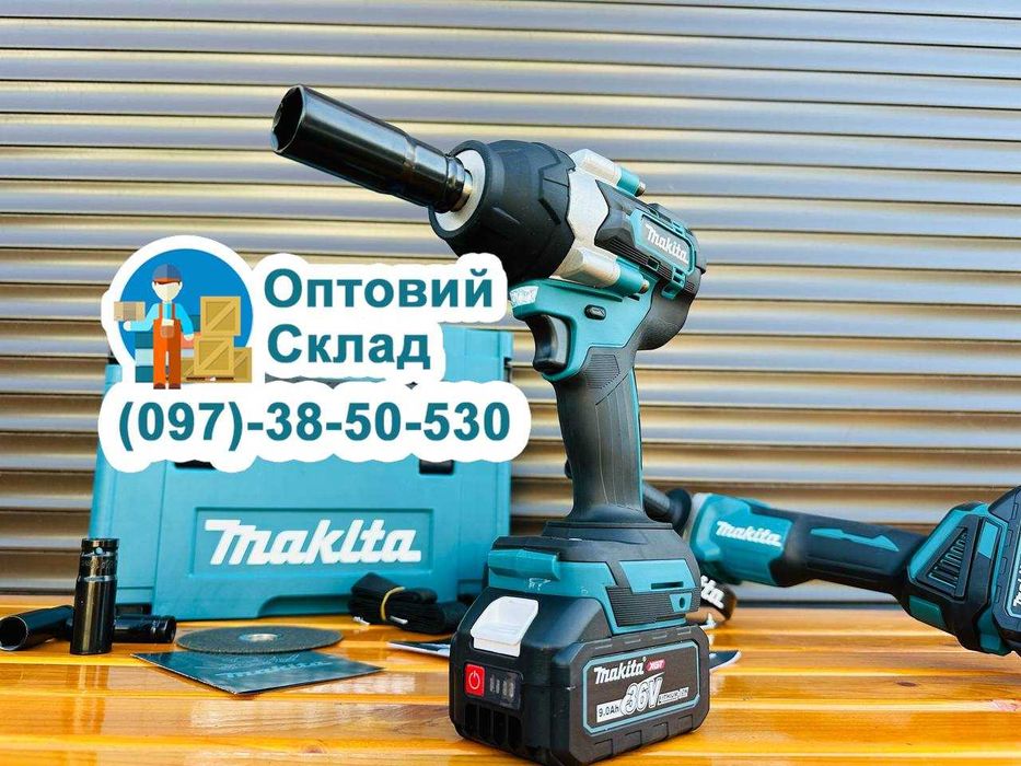 Макіта 2в1 Болгарка DGA504 XGT + Гайковерт DTW800 XGT 800Hm ( 36V-9A )