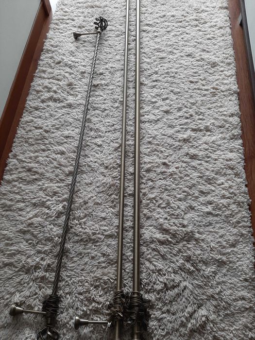 2 karnisze kolor stare złoto