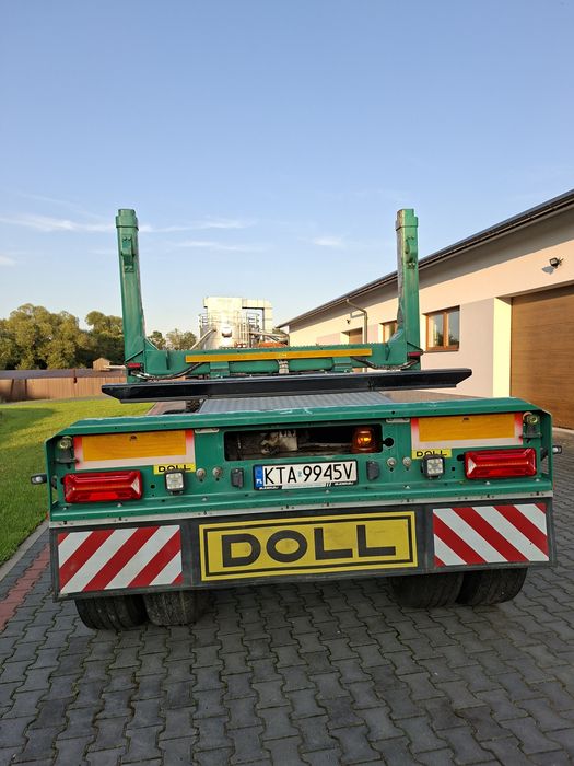 Przyczepa wózek DOLL naczepa do drewna drzewa lasu huttner glogger