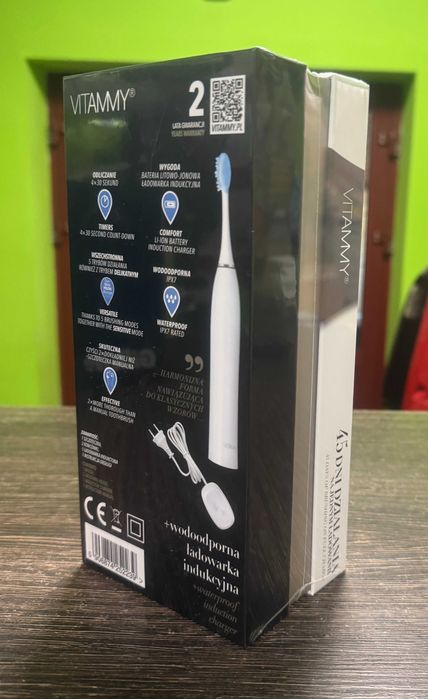 Nowa Szczoteczka Elektryczna Vitammy Platinum TB9051