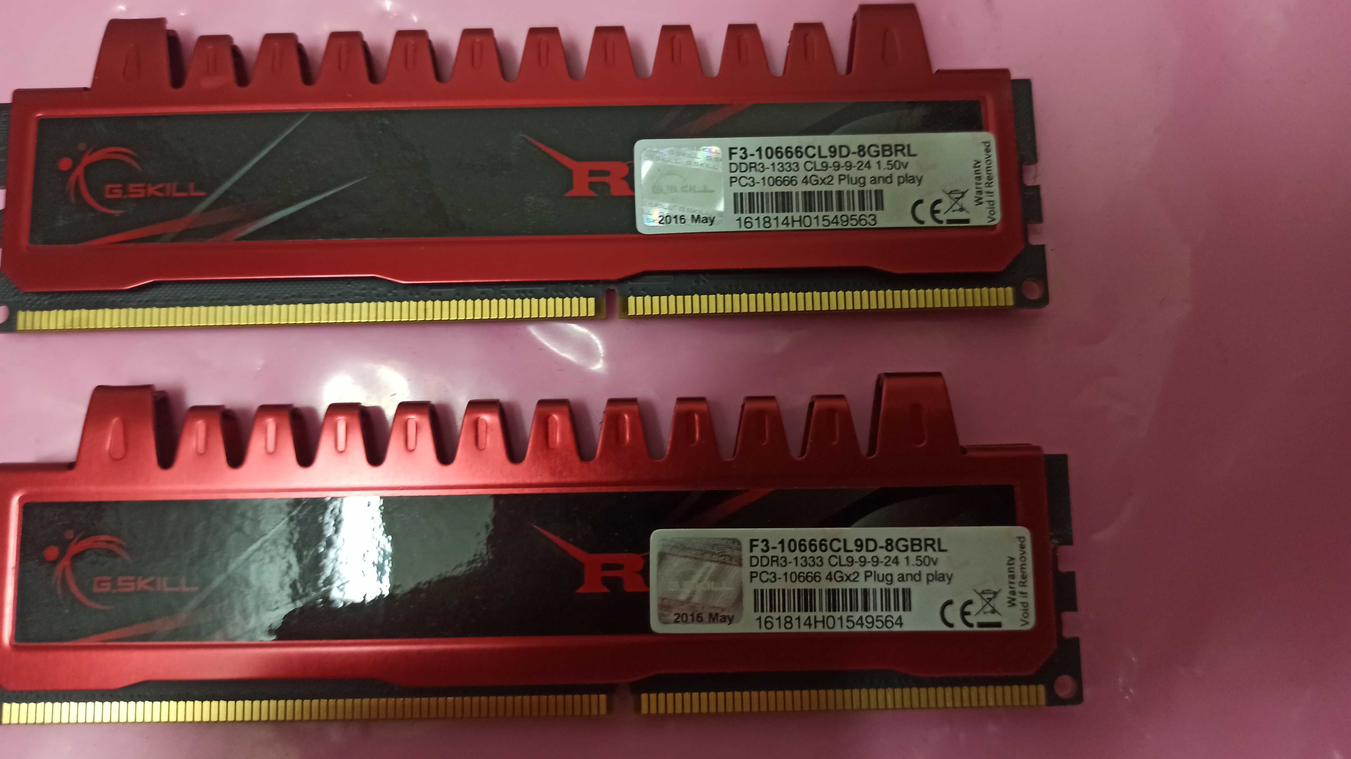 RAM G.Skill F310666CL9D8GBRL 8GB - 2x4GB DDR3 CL9 1333MHz