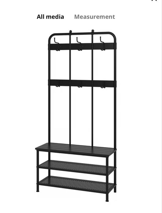 PINNIG Ikea Movel de Entrada com cabides e sapateira