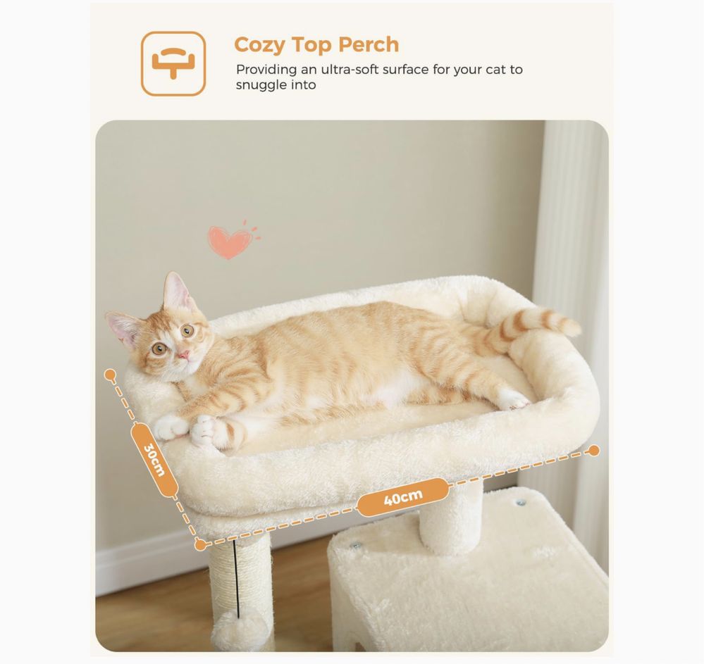 Nowy PAWZ drapak dla kota, 6 poziomów, hamak, 116 cm!