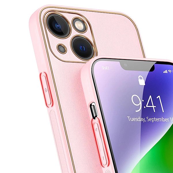 Dux Ducis Yolo etui iPhone 14 Plus elegancki pokrowiec ze skóry ekolog