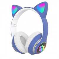 Бездротові навушники LED з котячими вушками CAT STN-28. Колір: синій
П