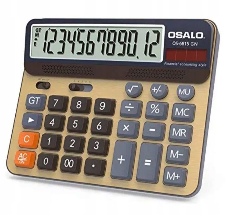 Kalkulator biurkowy OSALO 12-cyfrowy (OS-6815GN)