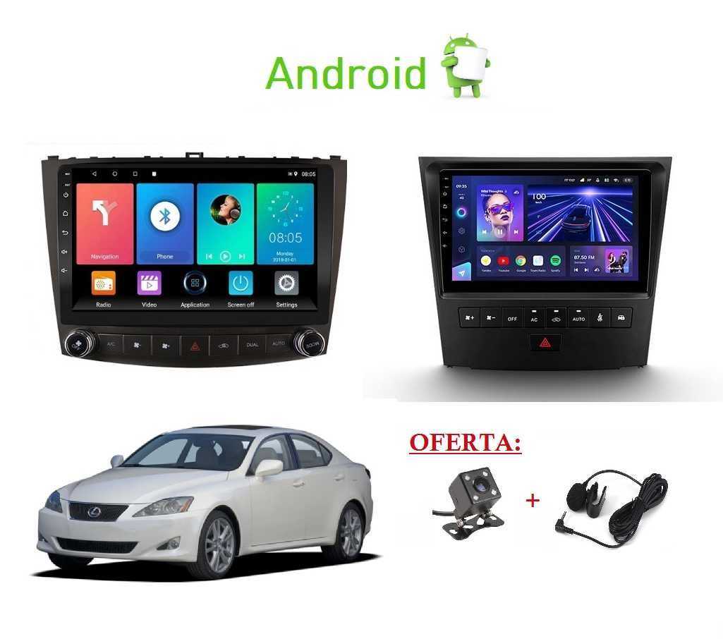 (NOVO) Rádio 2DIN • LEXUS IS / GS • Android • GPS • is200 is220 is300