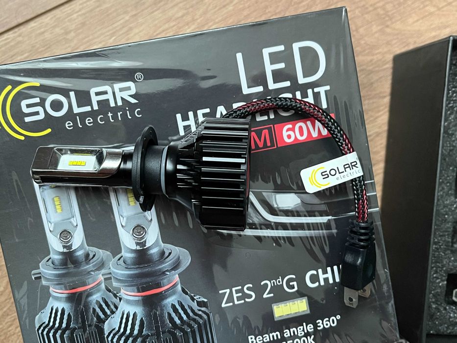 Автолампи Solar Electric LED H7 / 6500K / 60 Вт / Zes 2 Philips Chip