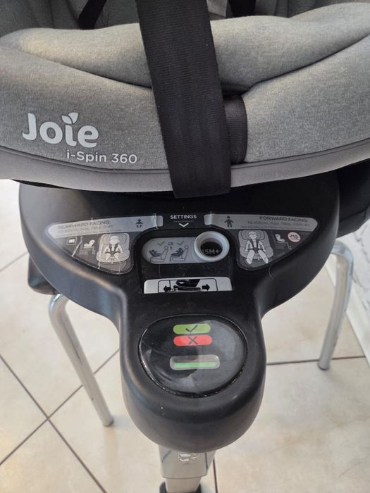 Fotelik samochodowy joie i-spin 360 z bazą isofix 0-4l 19kg szary
