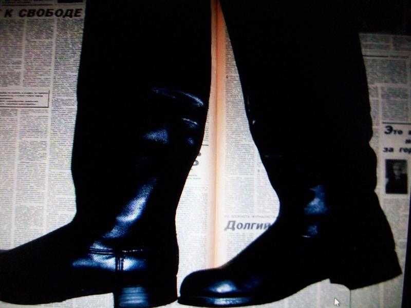 Сапоги офицерские хромовые СССР "Североход" 43 С нулячие