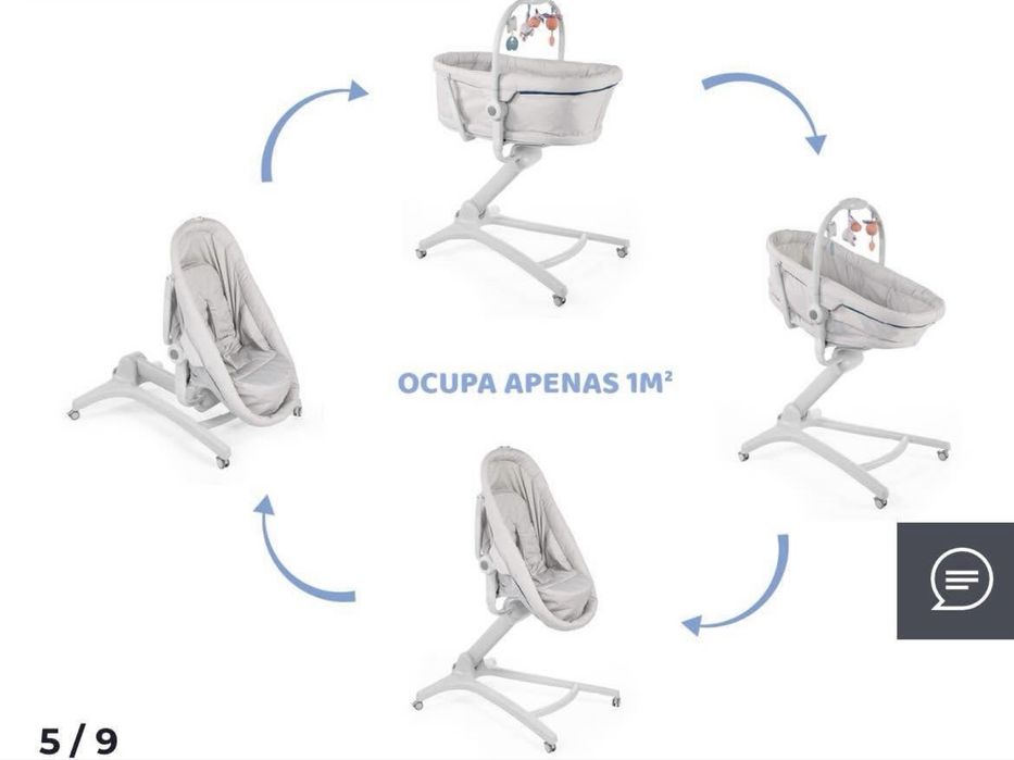 Berço Chicco Baby Hug 4 in 1
