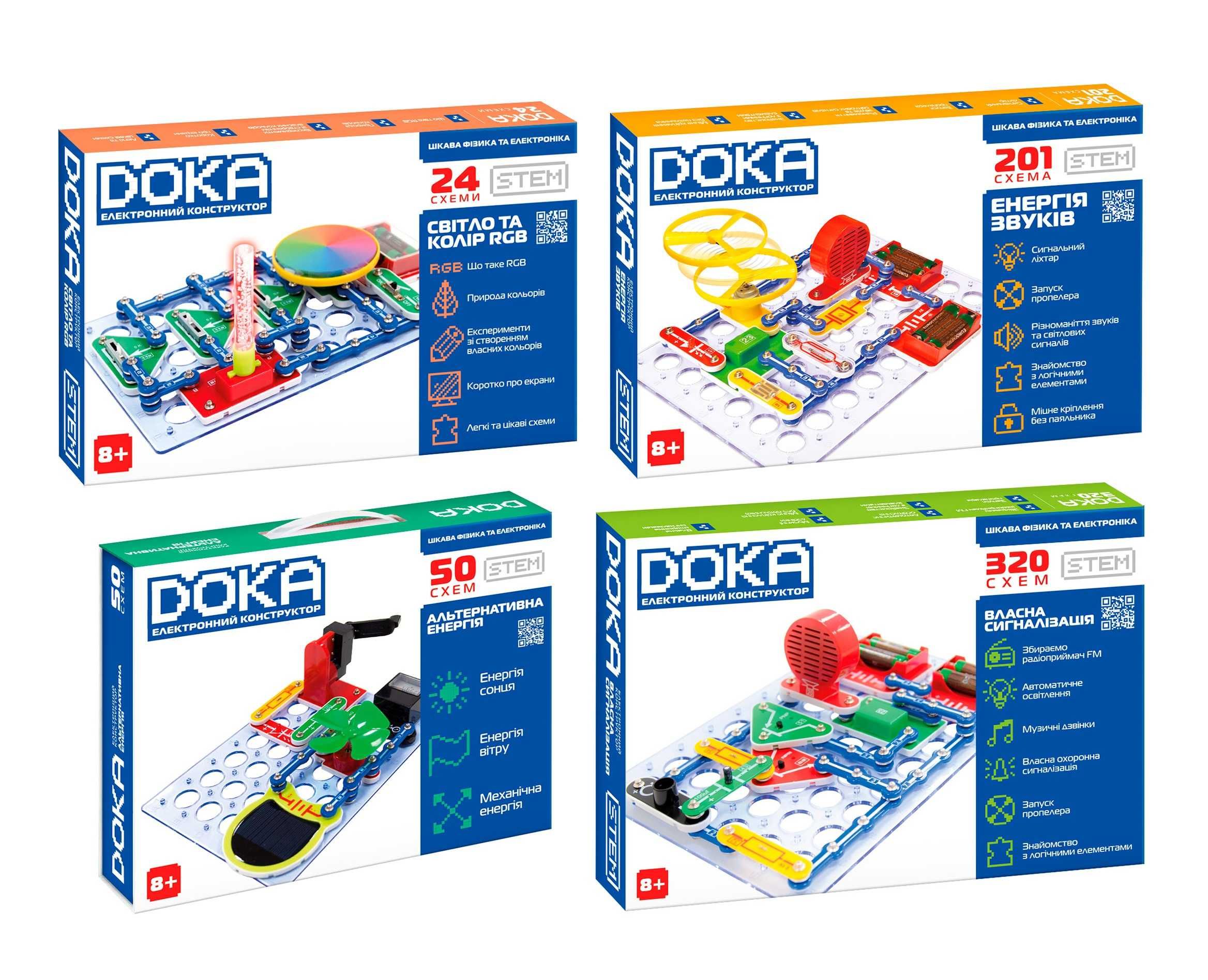 Детский Электронный Конструктор электрический Знаток DOKA Danko Toys