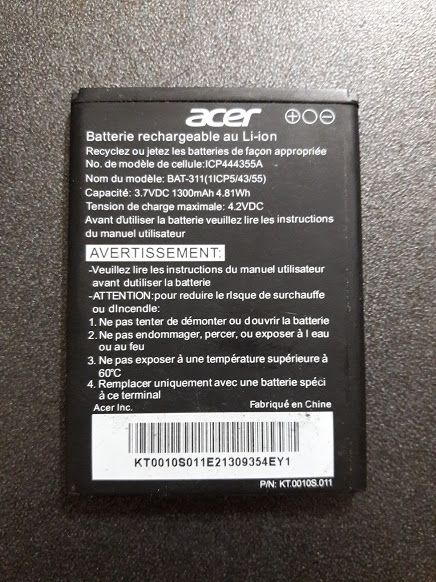 Акумулятор батарея для мобільного телефона Acer Z200