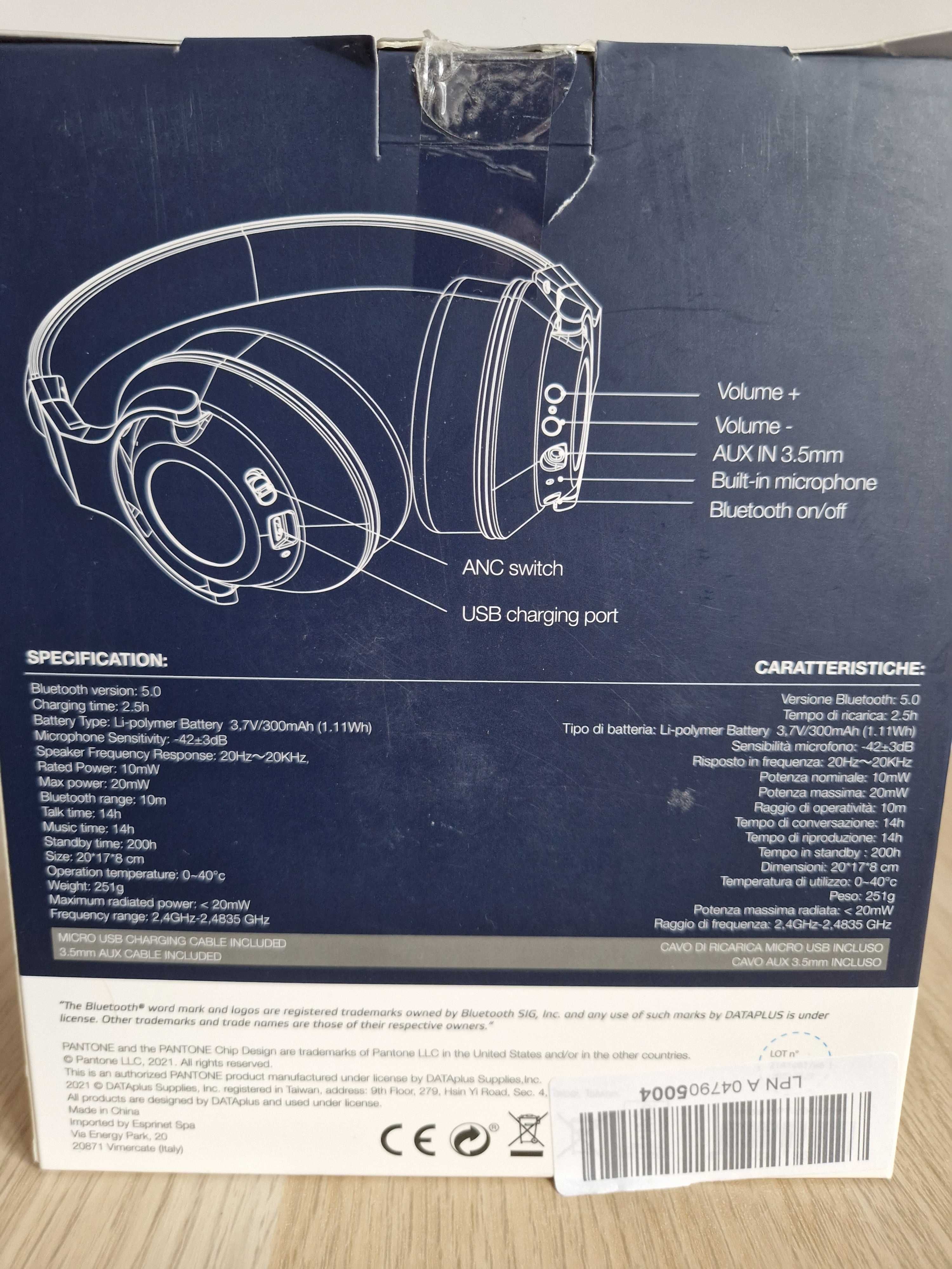 Celly Pantone słuchawki Bluetooth Anc