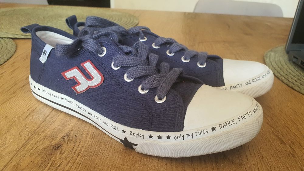 Tenisówki buty chłopięce Reply 36 jak converse jak nowe