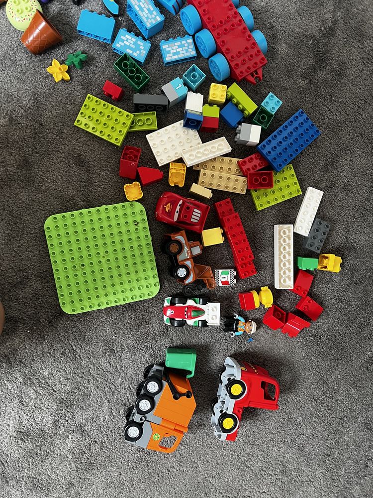 Lego duplo zygzak auta zlomek śmieciarka tomek lody