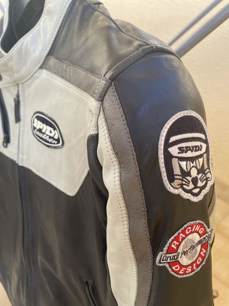 Casaco motard em pele Spidi L
