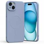 Etui do iPhone 15 Plus Mercury MagSafe Silikonowe lawendowe