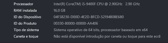 Computador i5, 16gb RAM, 500gb disco, Windows 11 Pro