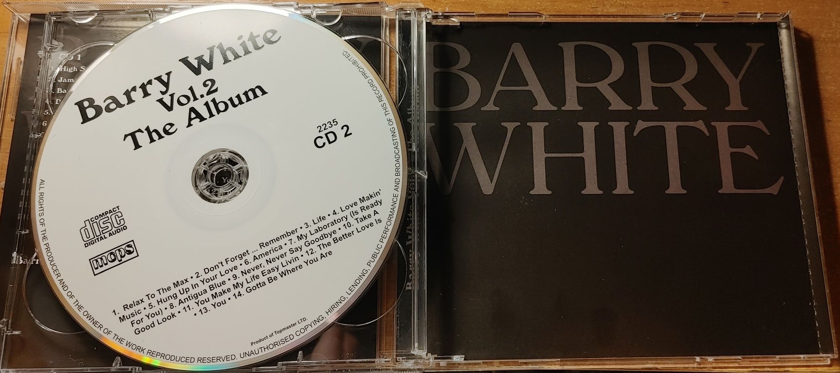 plyta cd barry white 2cd