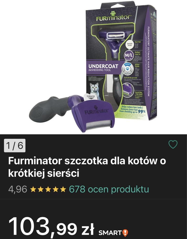 Furminator dla kotów