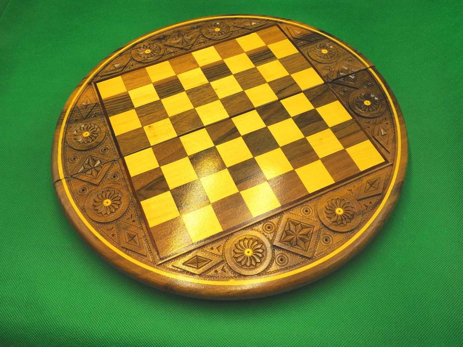 NOWE SZACHY drewniane kompaktowe GWIAZDKA PREZENT ozdobne, haczyk