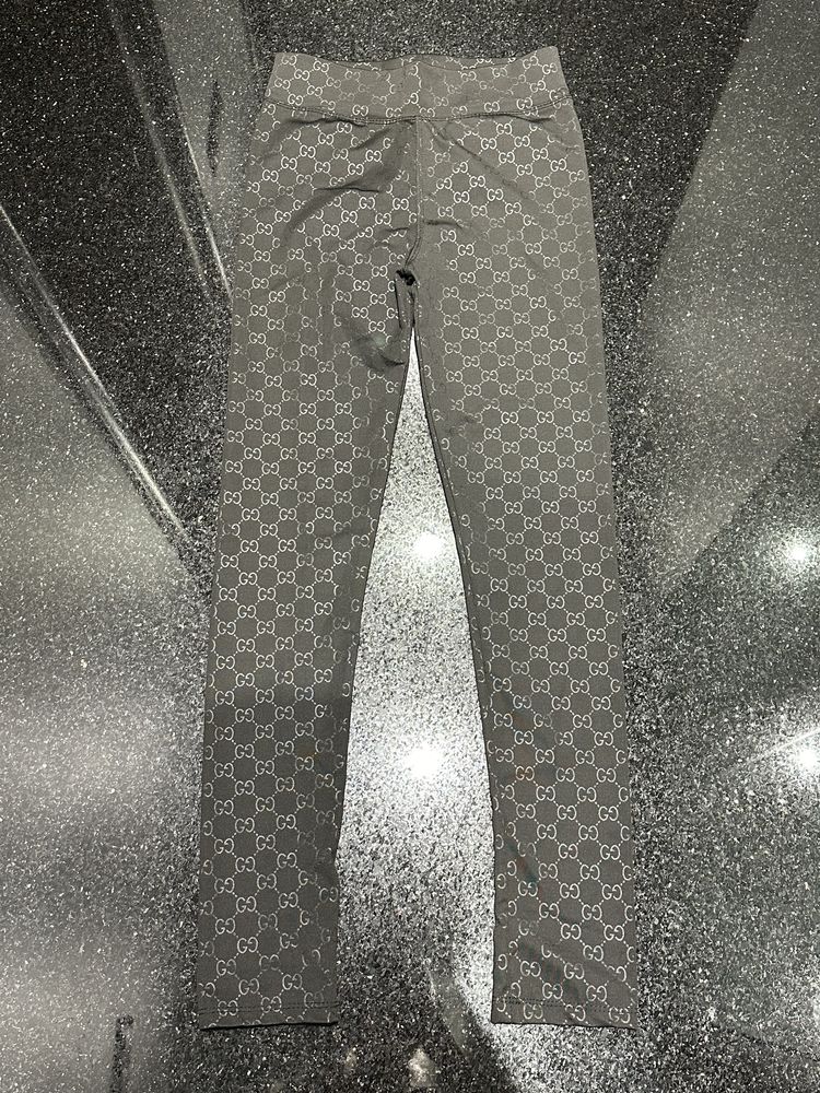 Legginsy spodnie wzór gucci czarne rozmiar S 36