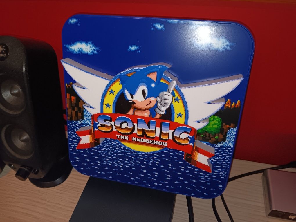 Sonic candeeiro 3d