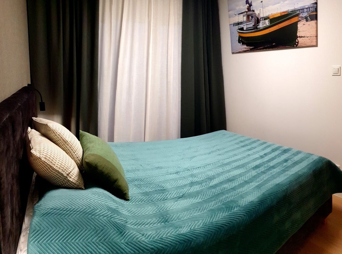 Nocleg nad morzem. Apartament z widokiem, 200m do plaży, 3.5h od Wawy,