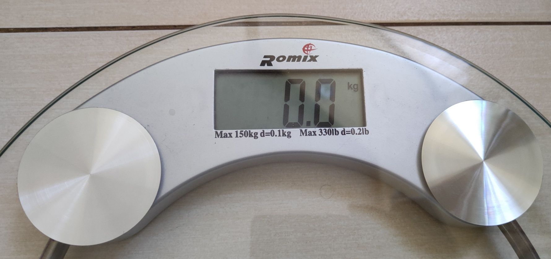 Romix Waga osobowa ze szkła hartowanego do 150kg