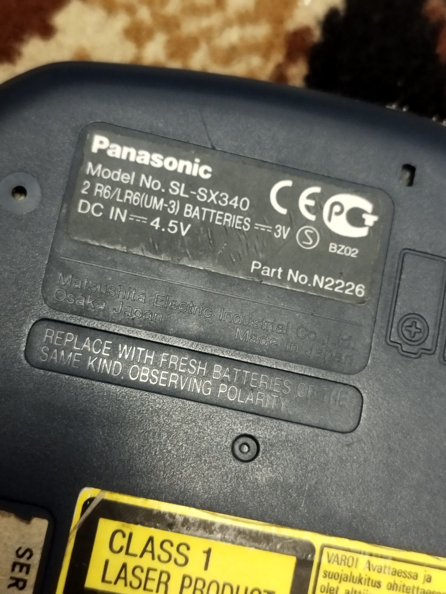 Discman Panasonic SL-LX340
