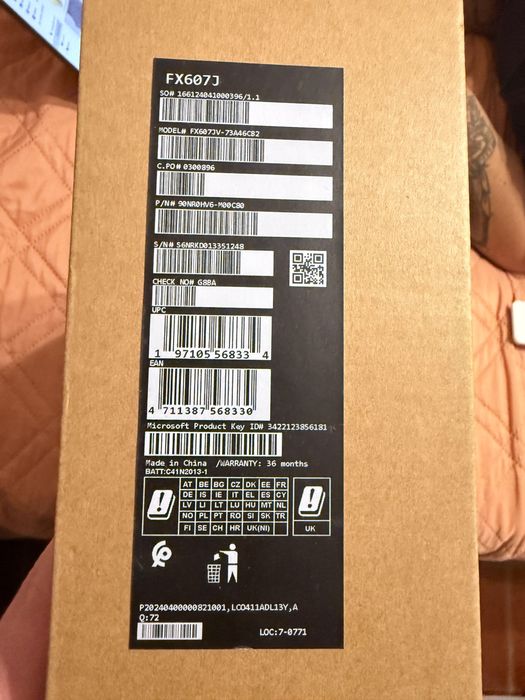 Portátil Gaming ASUS Tuf F 16 FX607JV