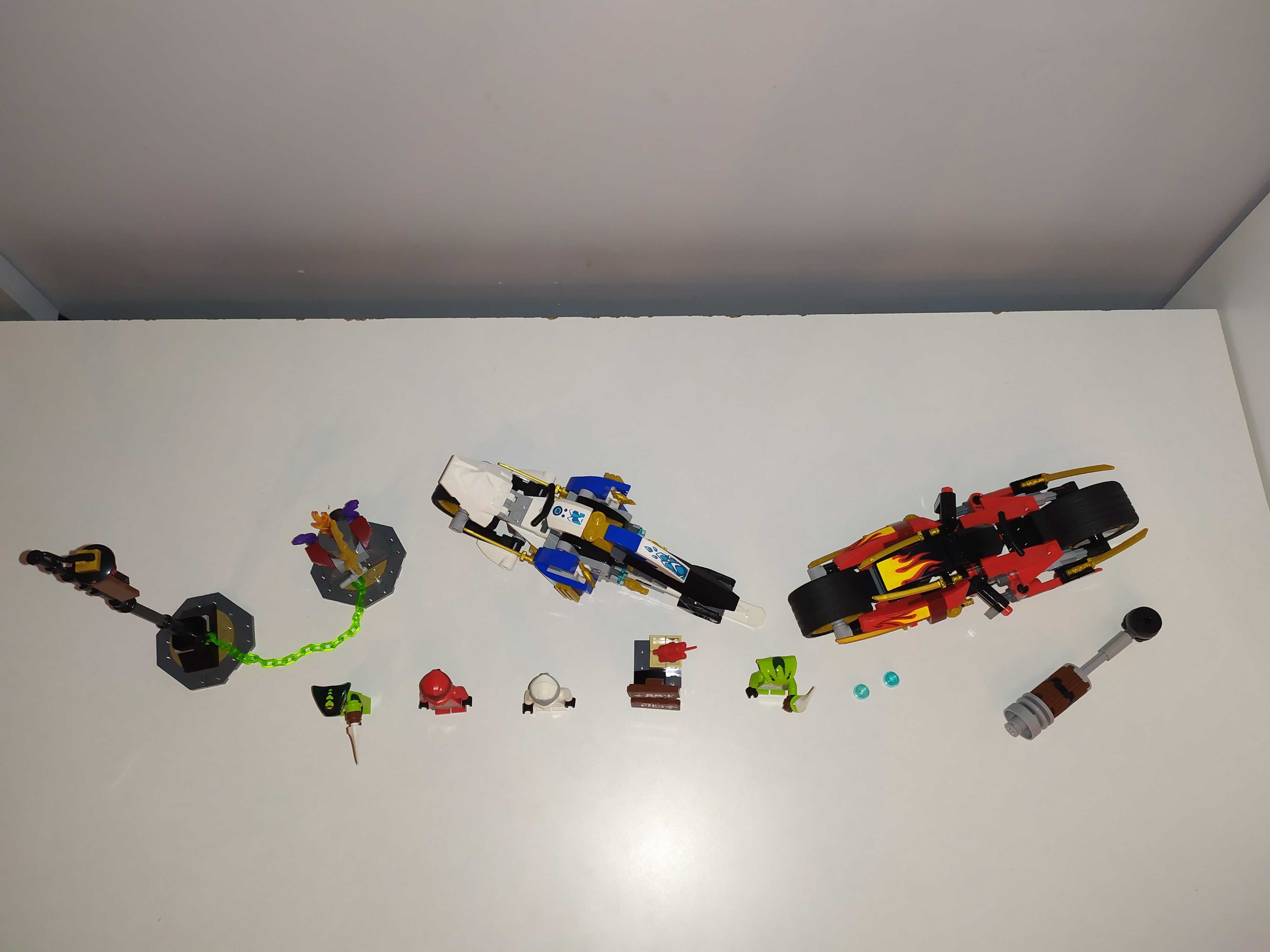 Klocki lego ninjago 70667 Motocykl Kaia i skuter Zane'a komplet