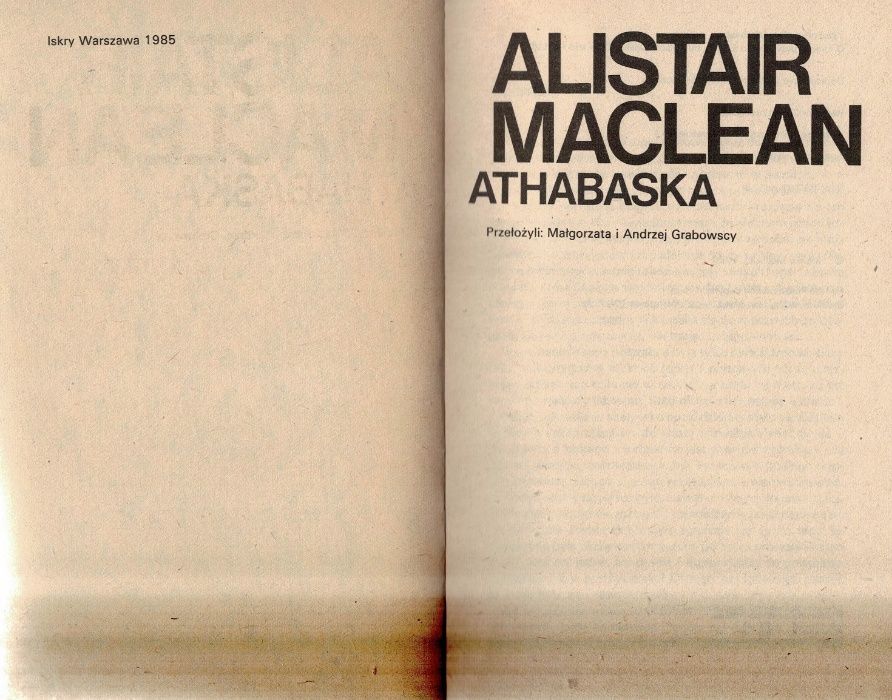 Athabaska Alistair MacLean