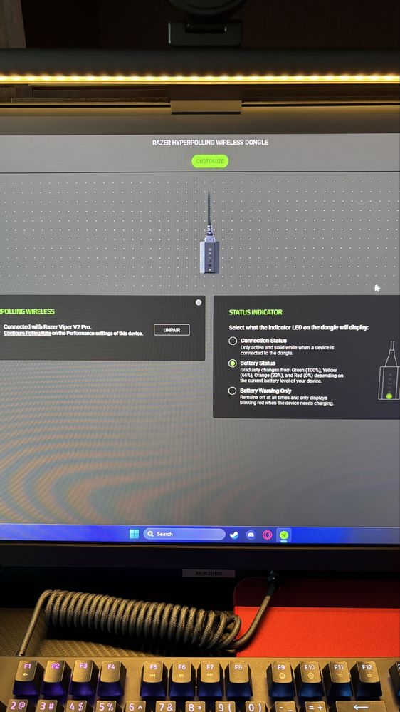 Razer Hyperpolling Wireless Dongle 8K Hz донгл