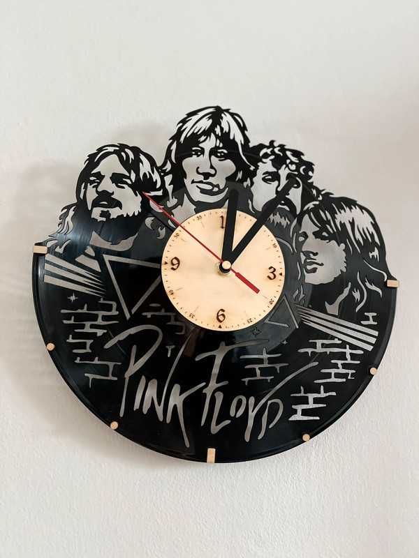 Zegar płyta PINK FLOYD, handmade