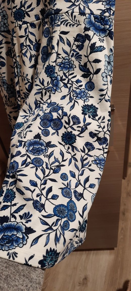 Nowa Sukienka Damska w Kwiaty H&M 38 Nie Chodzona Nie Używana Biała