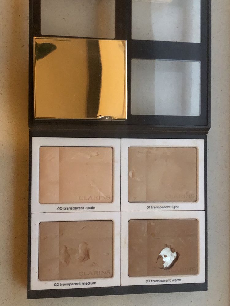 4 x puder Clarins do twarzy Ever Matte Mineral Powder