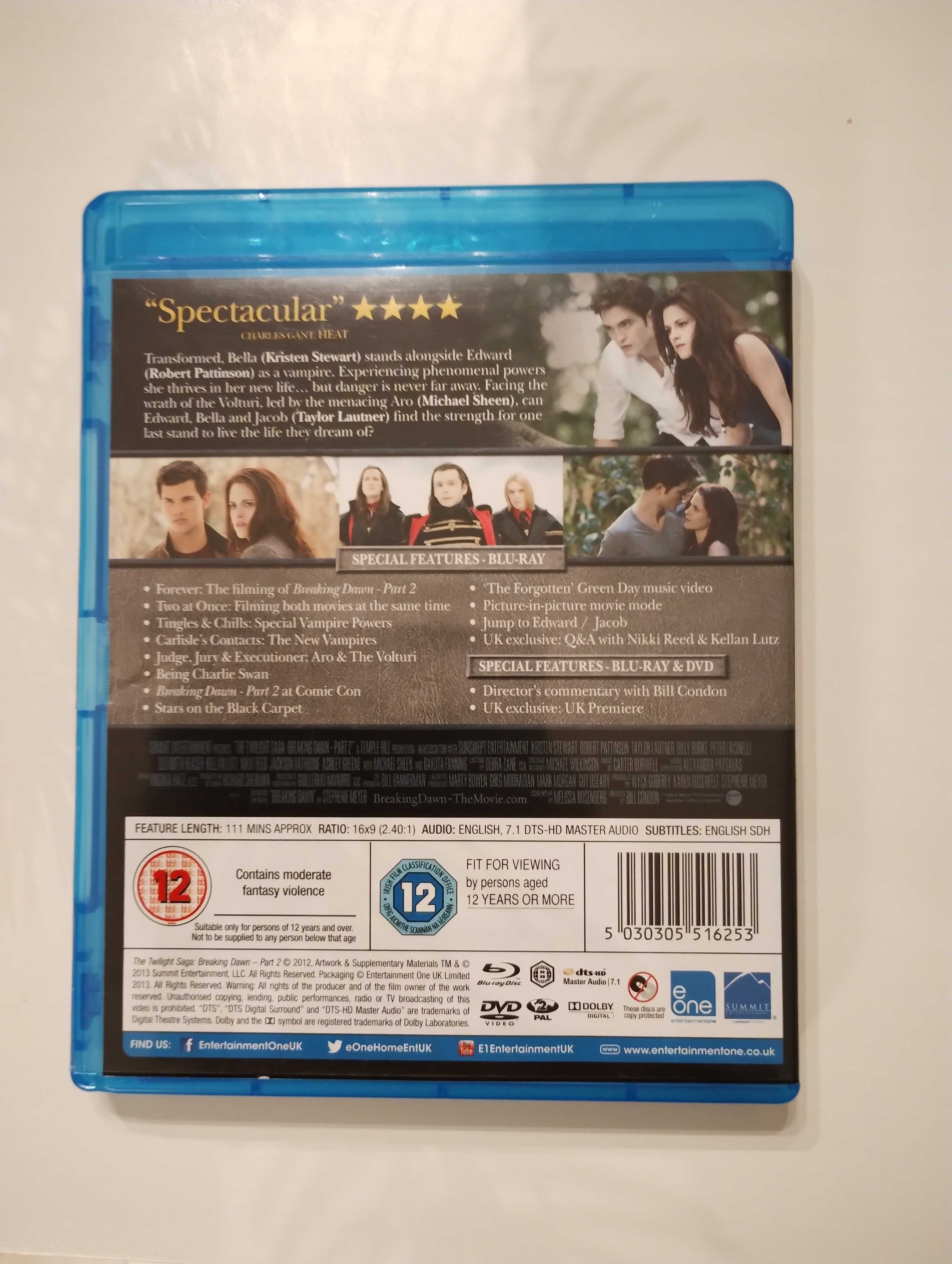 Blu-ray i DVD Twilight saga Breaking Down part 2 Zmierzch
