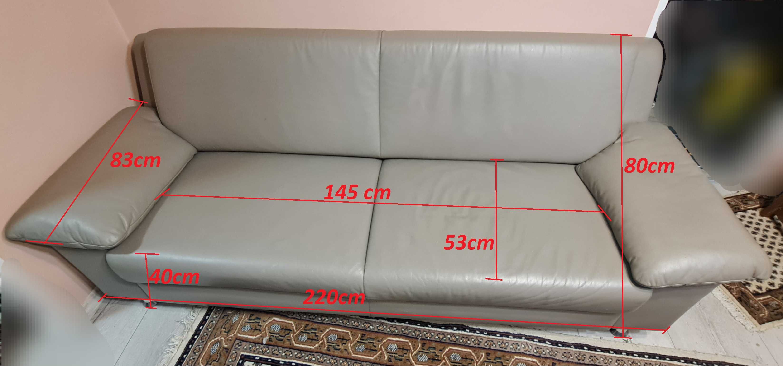 Kanapa sofa skórzana