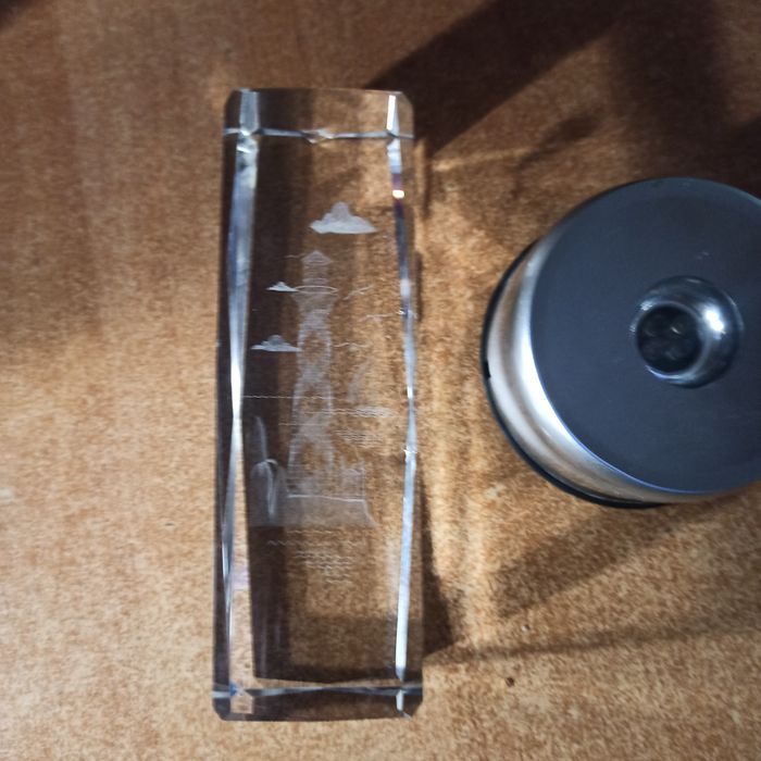 Latarnia morska szkło ozdobne podświetlenie LED