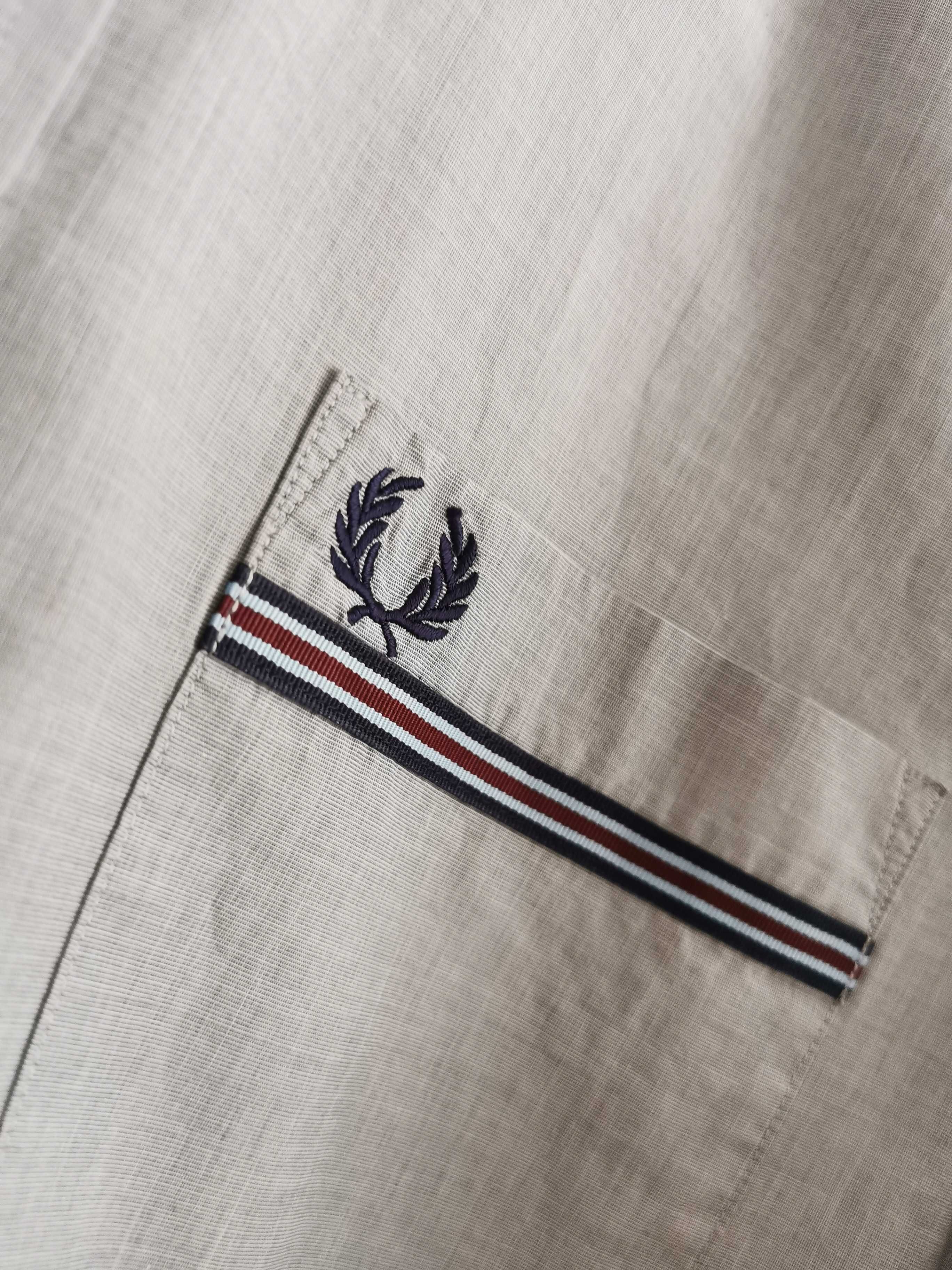 Fred Perry koszula męska logowana IDEAŁ ORYGINAŁ M