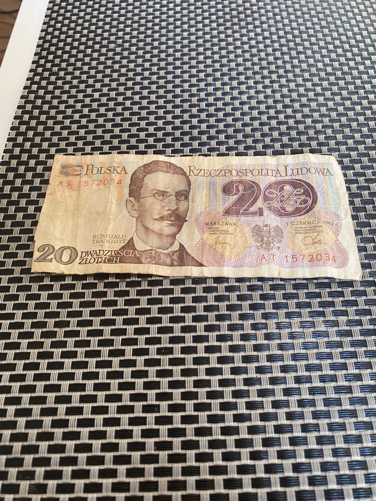 Banknot 20 zł 1982 3 szt