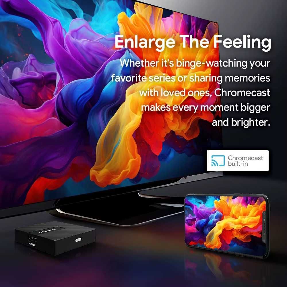 TV Box Rocktek GB1 2/16Gb Realtek 1315C GoogleTV 12 NETFLIX приставка