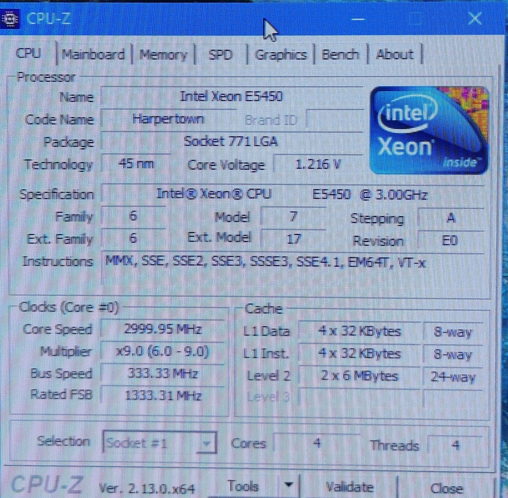 Систебний блок XEON E5450 3Gh DDR2 8gb