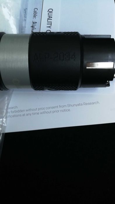 Shunyata Research Alpha, NR, C19, 1,75m, pierwszy właściciel