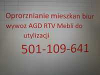 Oproznianie mieszkan biur Wywoz AGD RTV Mebli do utylizacji Piekary S